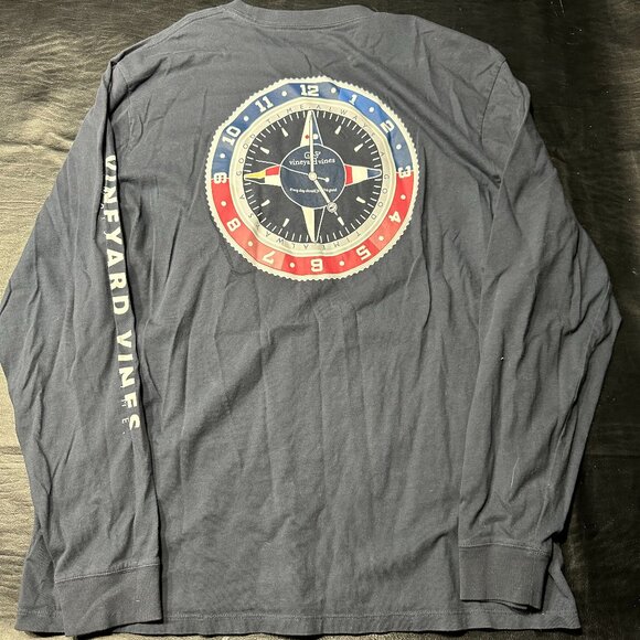 Vineyard Vines “Always a Good Time” Long Sleeve Pocket Tee - Picture 3 of 4